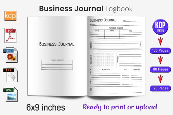 Business Journal Log Book KDP Interior: A Practical Tool for Content Creators and Publishers