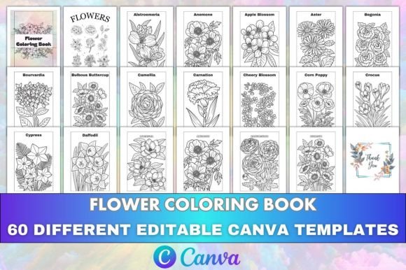 Canva Editable Flower Coloring Book KDP: A Versatile Tool for Creativity and Business