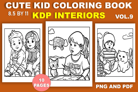 Cute Kids Coloring Book Kdp Interior: A Fun and Easy Way to Engage Young Artists