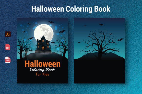 Halloween Coloring Book Cover for Kids: A Creative and Practical Resource