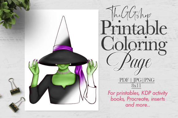Halloween Coloring Page KDP Interior