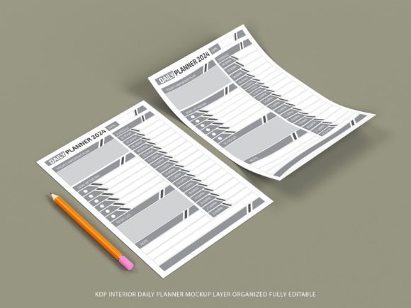 KDP Interior Daily Planner Mockup: A Versatile Tool for Organized Living