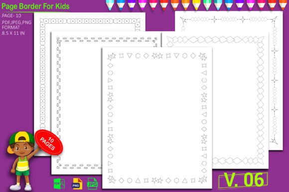 Kids Border Pages KDP Interior