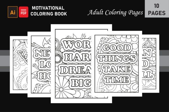 Motivational Coloring Pages for Adults