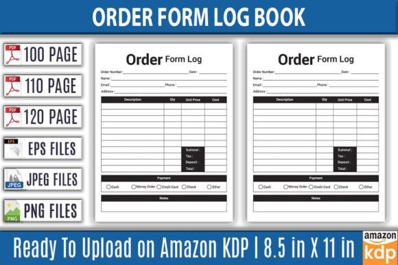 Order Form Log Book KDP Interior: A Must-Have Tool for Amazon KDP Authors