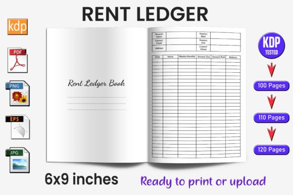 Rent Ledger Log Book KDP Interior: A Practical Tool for Aspiring Authors