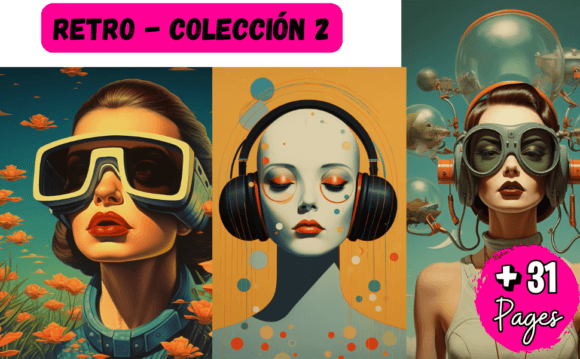 RETRO-COLECCIÓN 2: Un paquete de diseño para el éxito en Amazon KDP