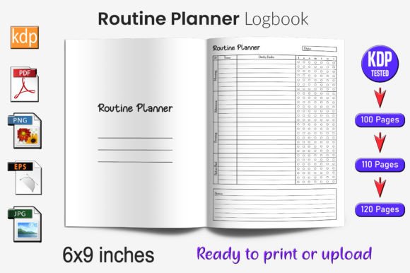 Routine Planner Log Book KDP Interior: A Practical Tool for Efficient Content Creation