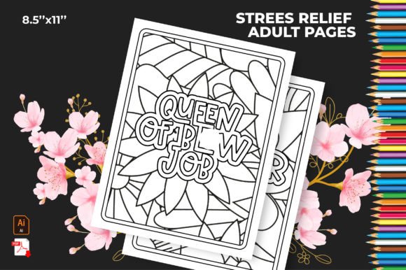 Stress Relief Adult Coloring Page 19: A Practical Tool for Relaxation and Creativity