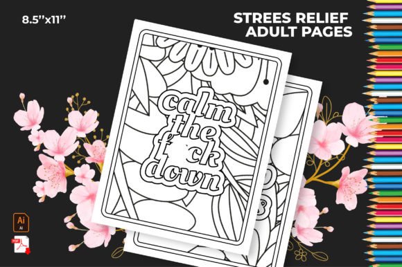 Stress Relief Adult Coloring Page 21: A Practical Tool for Mindful Relaxation