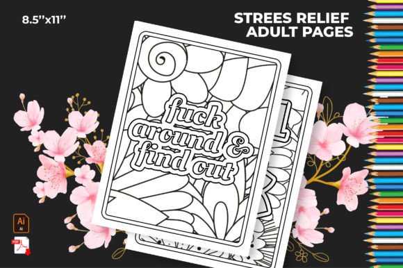 Stress Relief Adult Coloring Page 22: A Creative Way to Relax and Recharge
